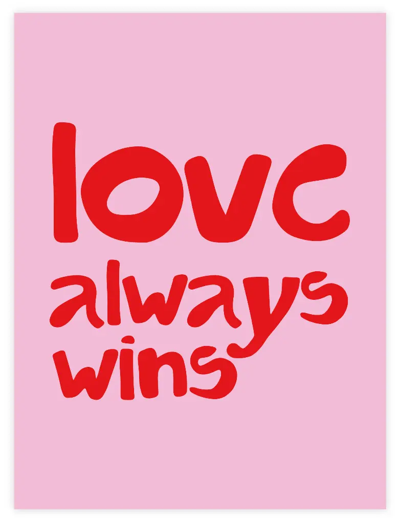 [PPC-01934] Love Always Wins Poster (30x40cm, Posterpapier)