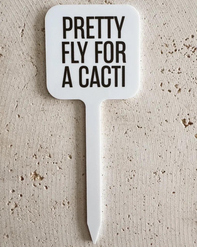 [PPC-01959] Pretty Fly For A Cacti Pflanzenstecker aus Acryl
