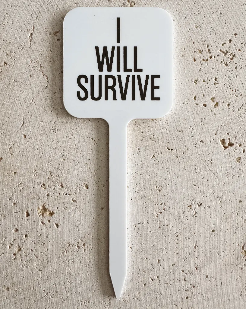 [PPC-01961] I Will Survive Pflanzenstecker aus Acryl 