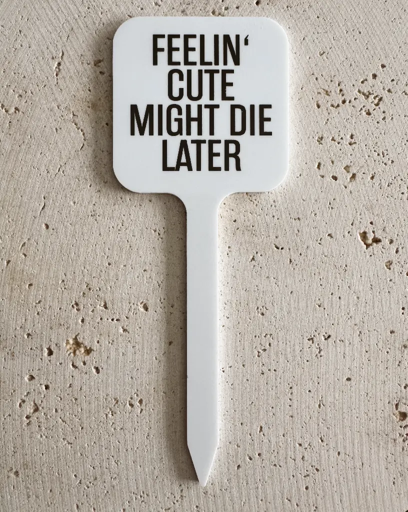 [PPC-01968] Feelin' Cute Pflanzenstecker aus Acryl