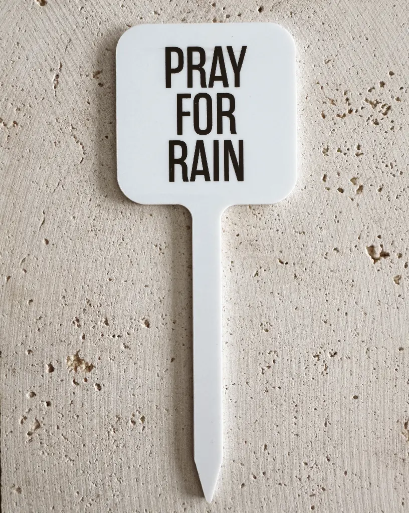 [PPC-01970] Pray For Rain Pflanzenstecker aus Acryl