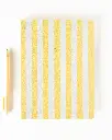 A-Journal Notebook Stripes Yellow 