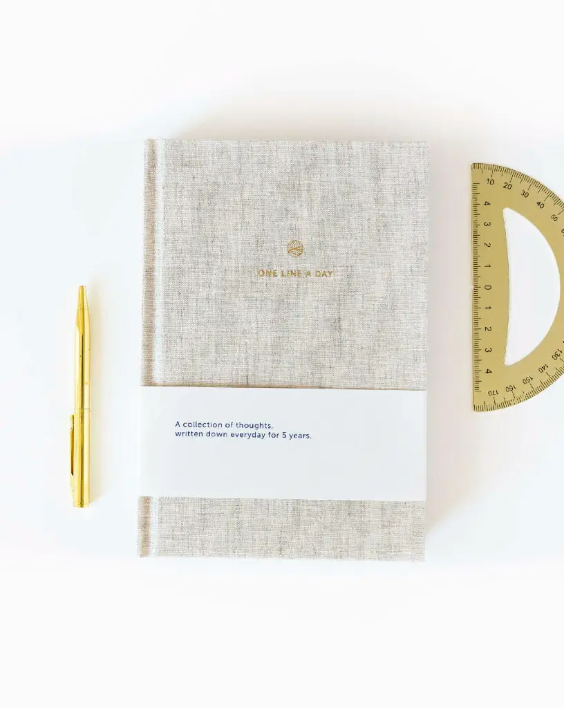 A-Journal One Line a Day Linen