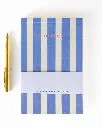 A-Journal Notepad Stripes Blue