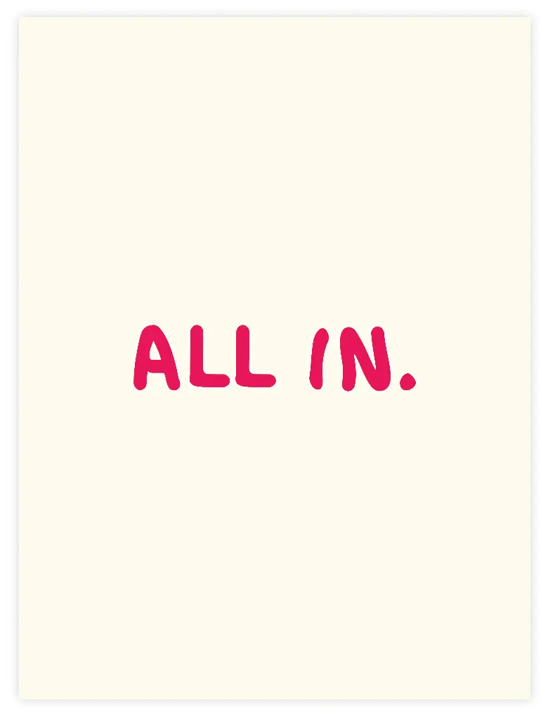 All In Poster (30x40cm, Posterpapier)