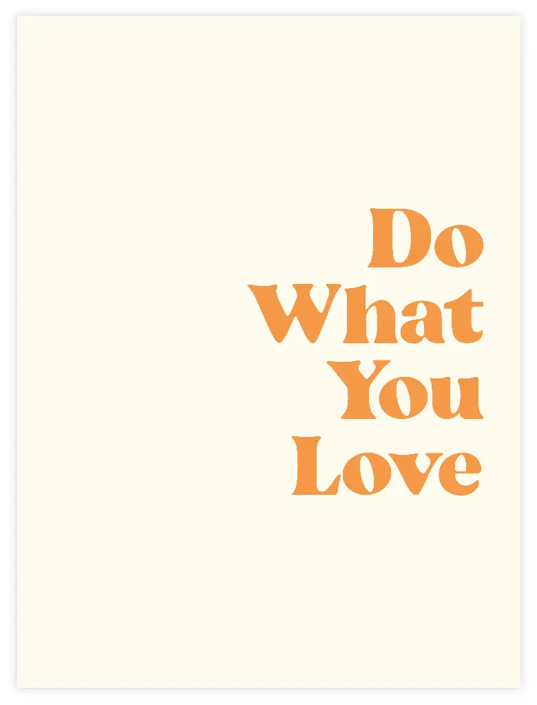 [PPC-02000] Do What You Love Poster (30 x 40 cm, Posterpapier)