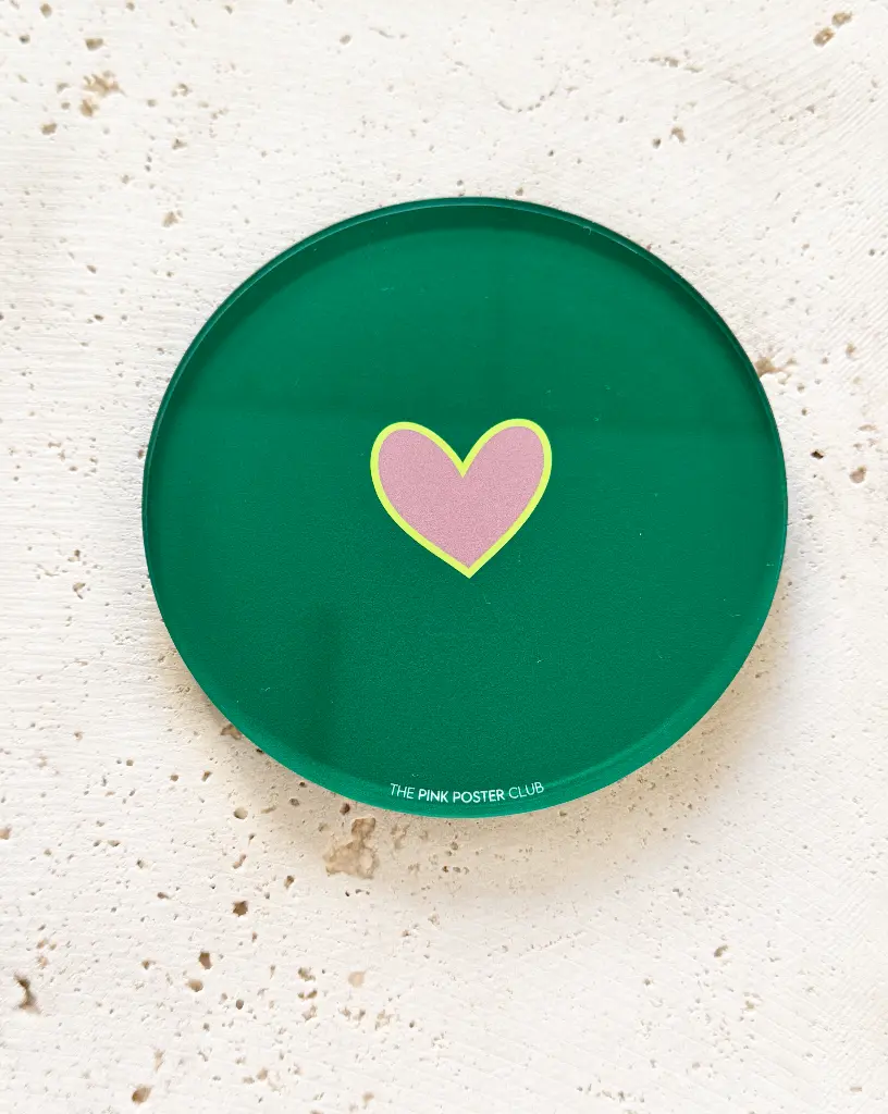 Heart Neon Untersetzer aus Acryl