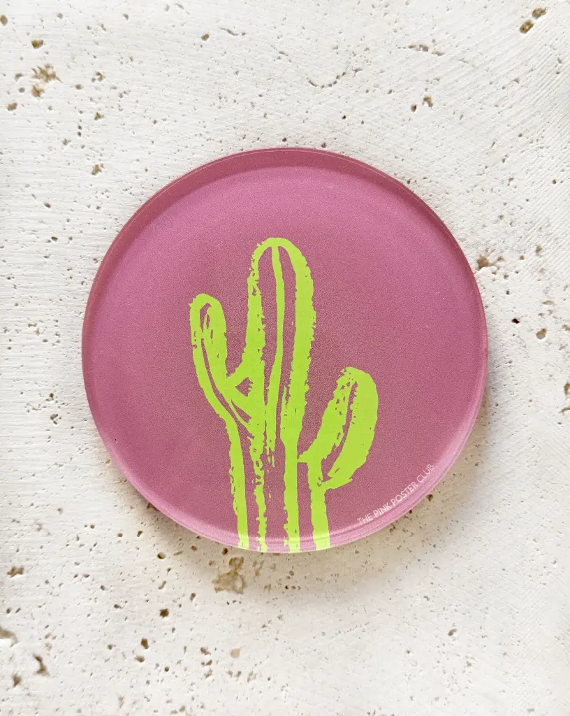 [PPC-02068] Cactus Neon Untersetzer aus Acryl