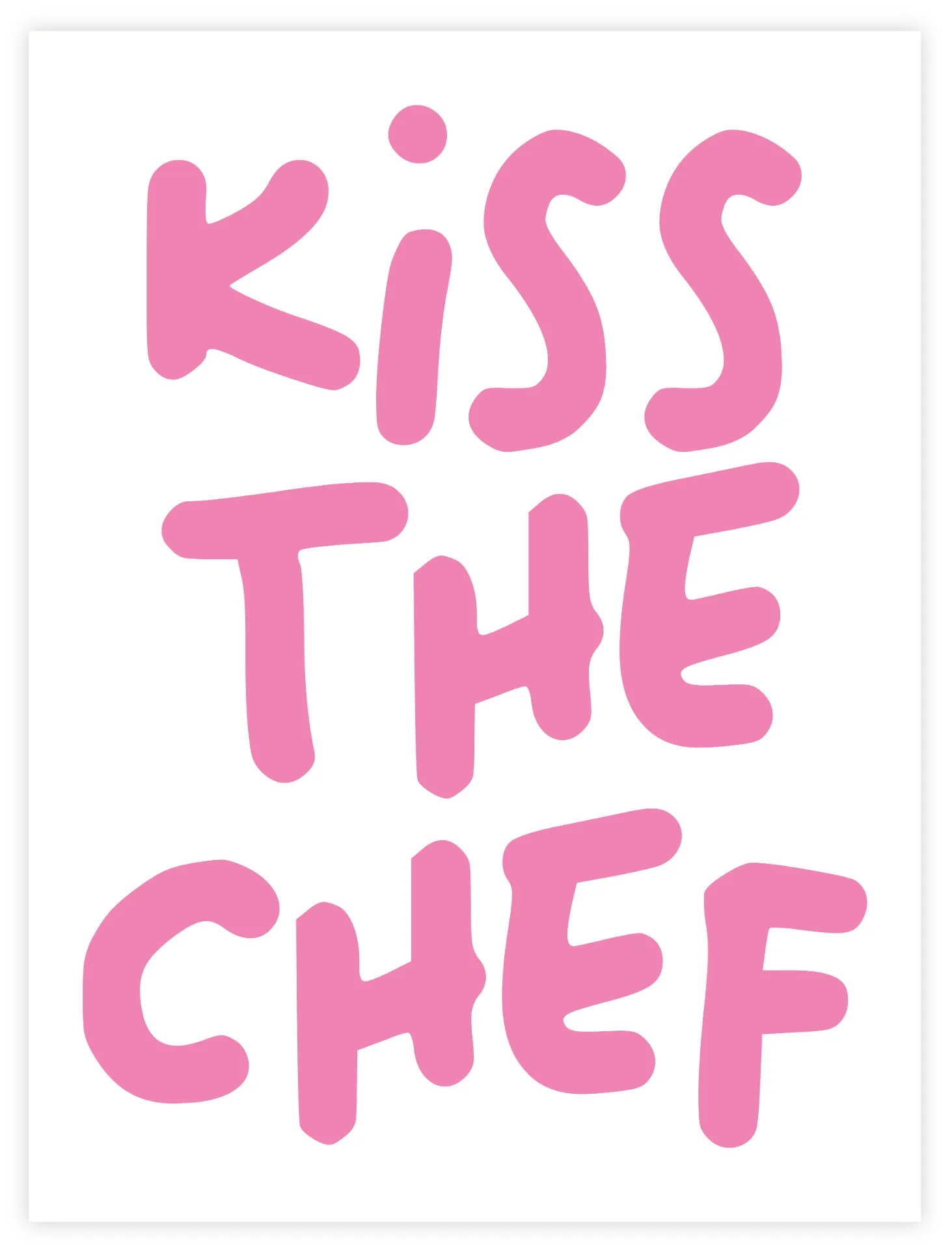 [IM-000305] Kiss The Chef Poster (30x40cm, Posterpapier)