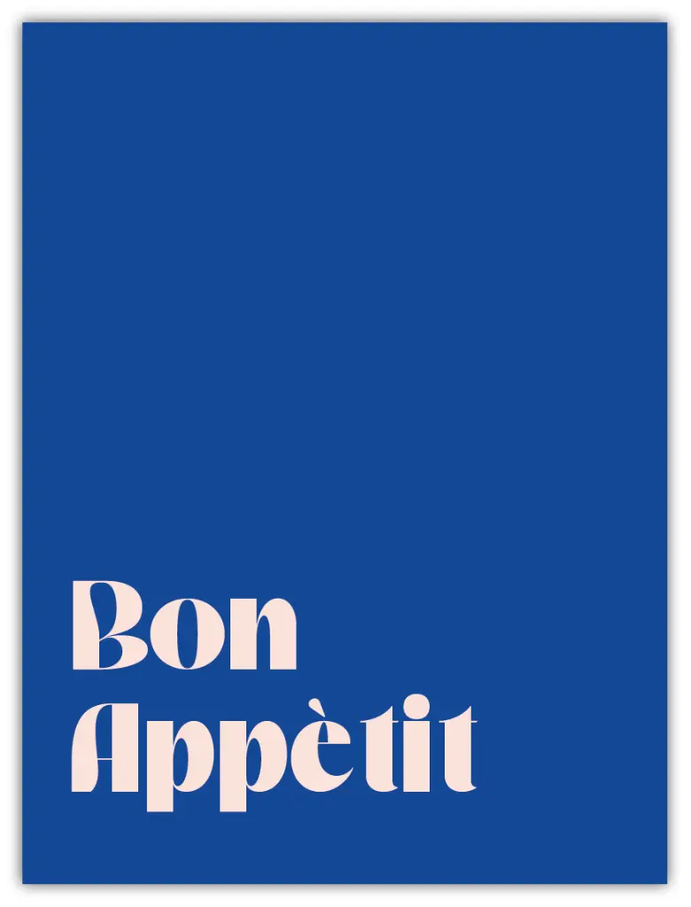 [PPC-00048] Bon Appètit Poster  (30 x 40 cm, Posterpapier)