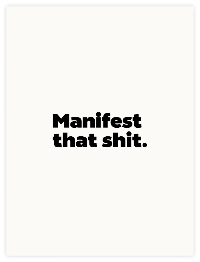 [PPC-00076] Manifest That Poster (30x40cm, Posterpapier)