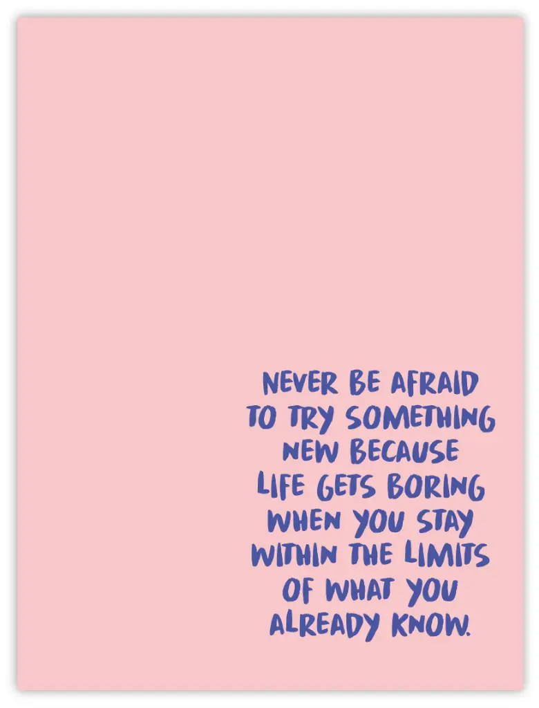 [PPC-00080] Never Be Afraid Poster (30 x 40 cm, Posterpapier)