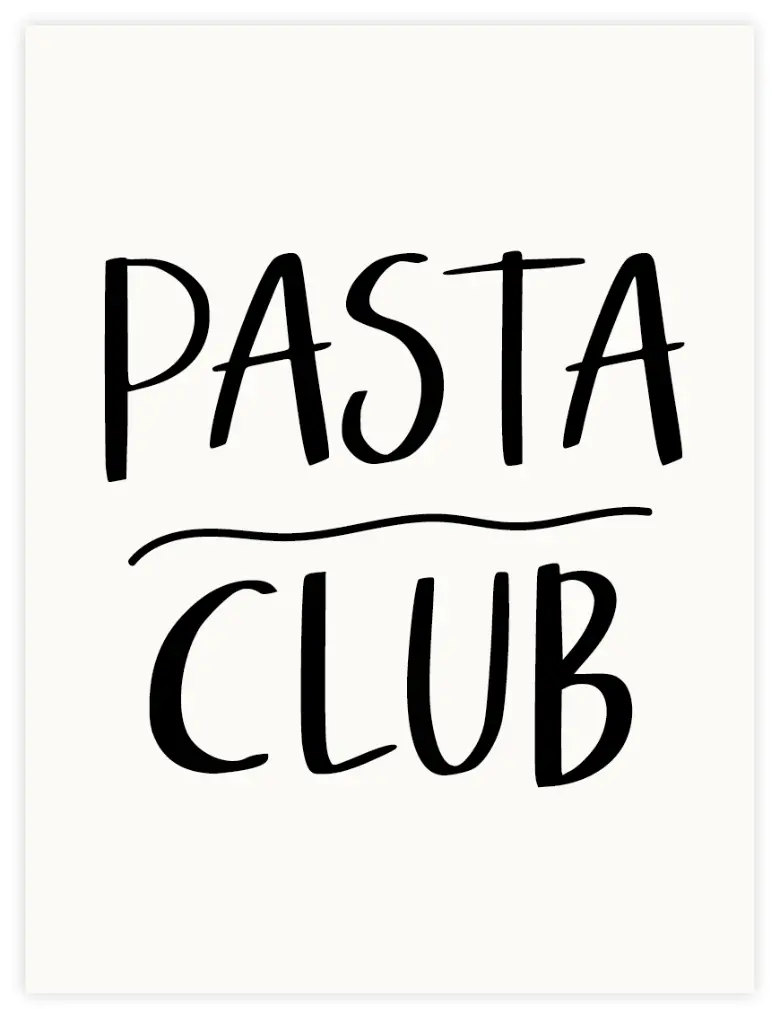Pasta Club Poster