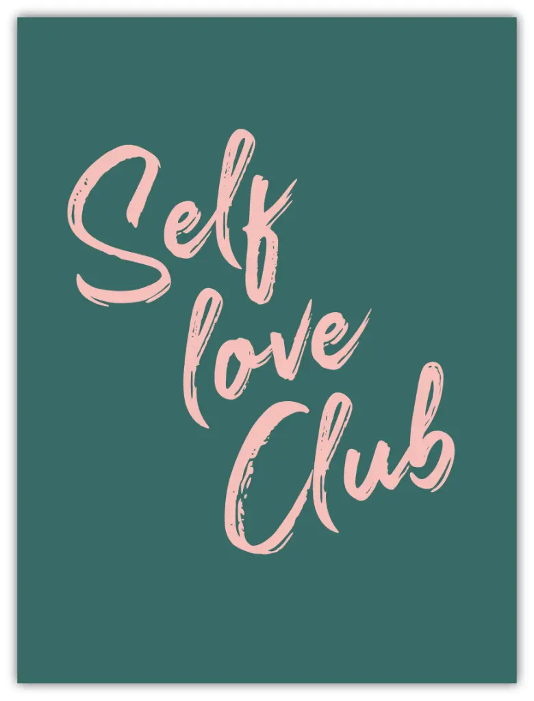 [PPC-00100] Self Love Club Poster (30x40cm, Posterpapier)