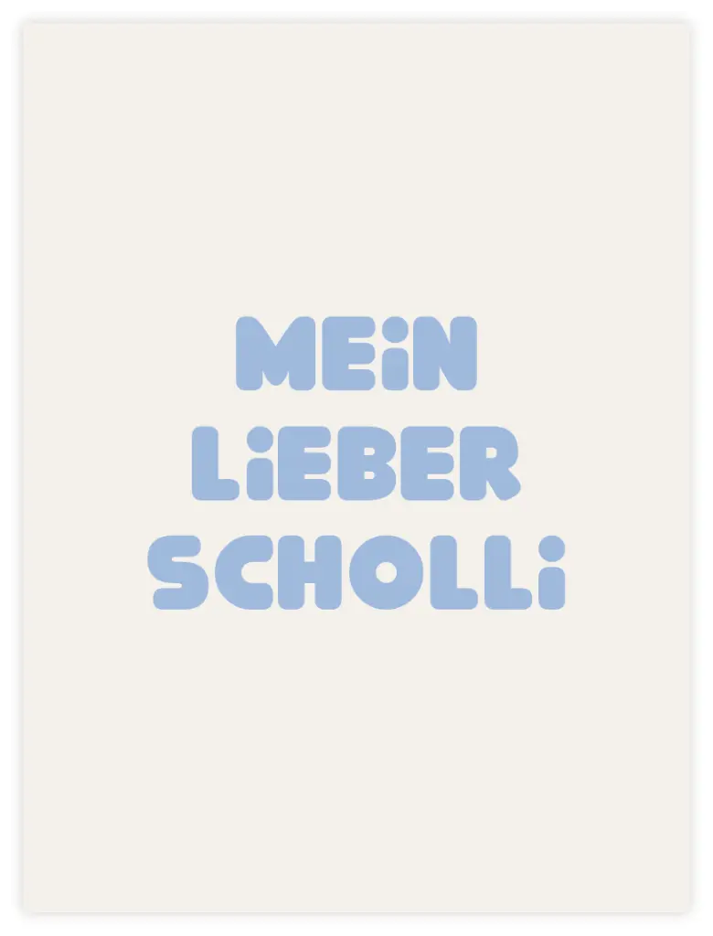[PPC-00156] Mein Lieber Scholli Poster (30x40cm, Posterpapier)