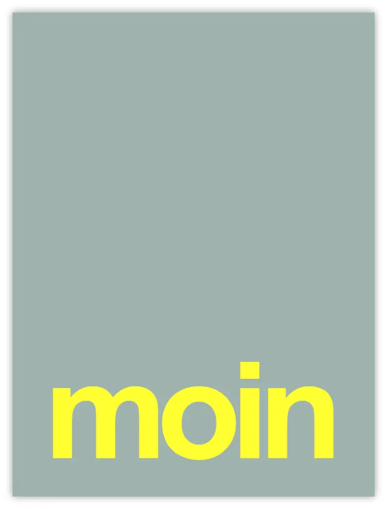 [PPC-00160] Moin Neon Poster (30x40cm, Posterpapier)