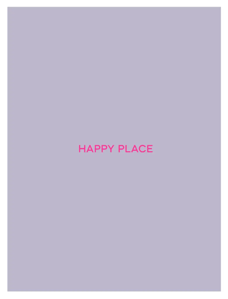 Happy Place Neon Poster