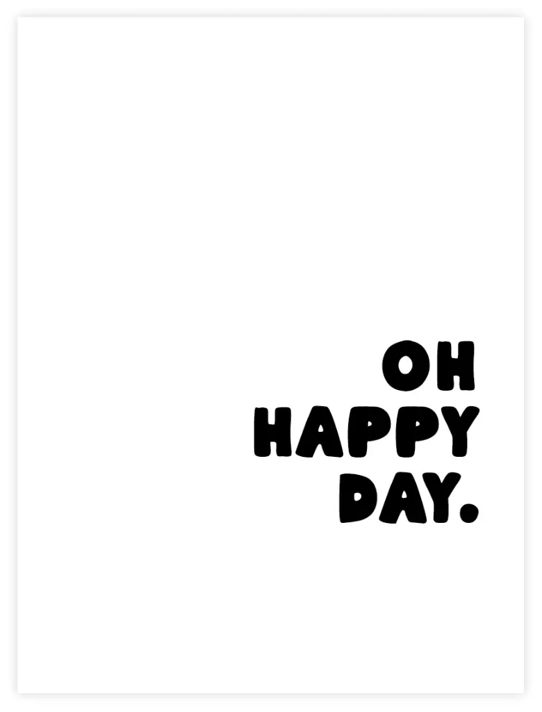 [PPC-00268] Oh Happy Day Poster (30 x 40 cm, Posterpapier)