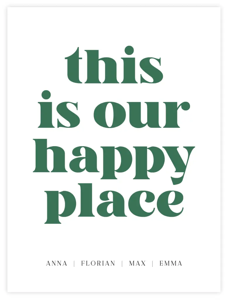 [PPC-00344] This Is Our Happy Place Poster  (30x40cm, Posterpapier)