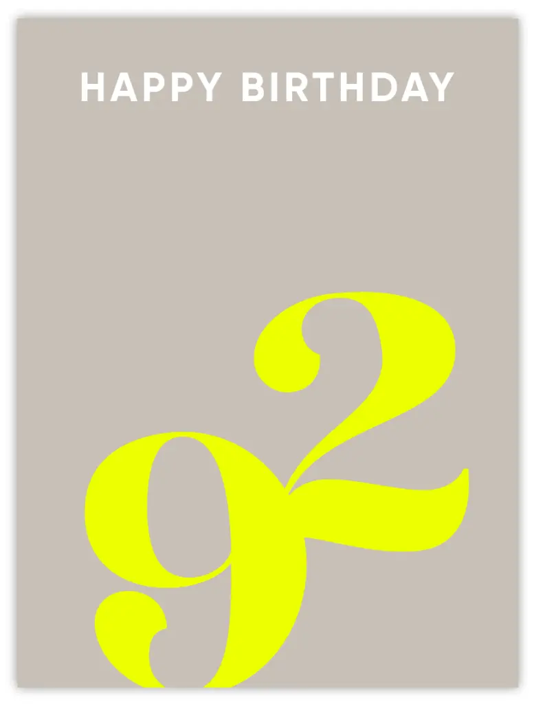 [PPC-00388] Happy Birthday Neongelb Poster (30x40cm, Posterpapier)