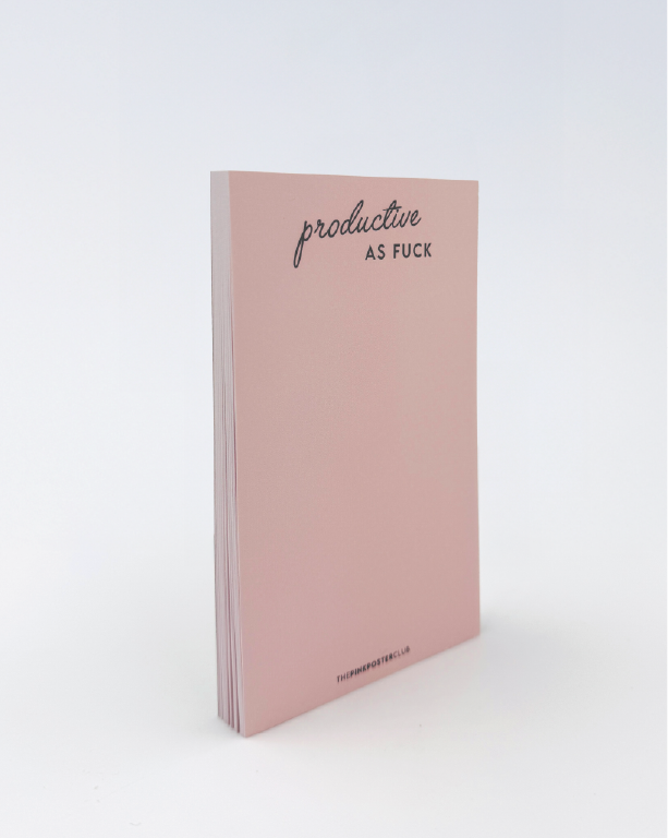 Productive As Fuck Notizblock