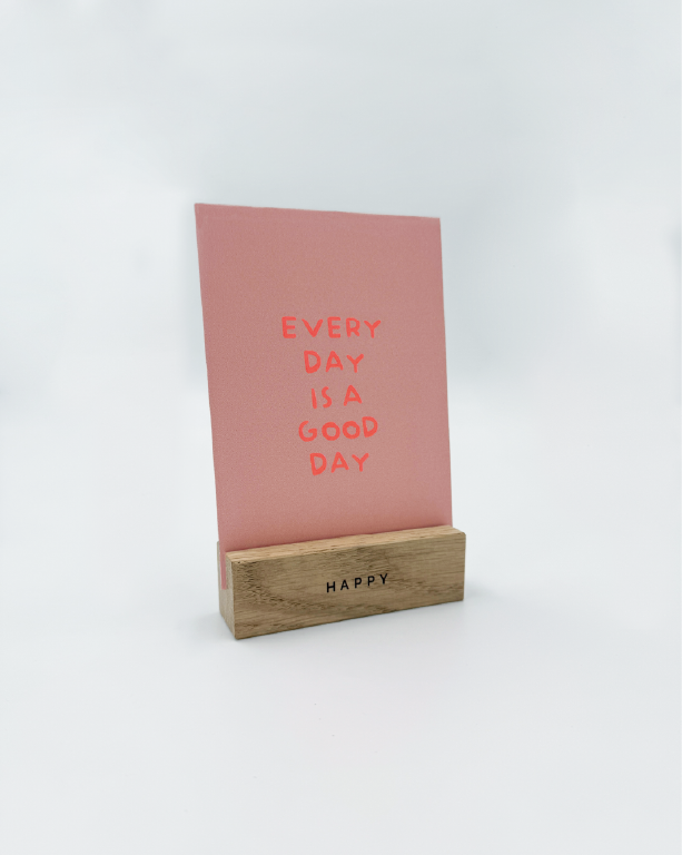 Postkartenhalter Happy