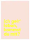 Ich Geh' Leben Neon Poster