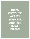 Turns Out These Are My Monkeys Poster