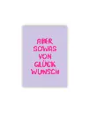 Aber Sowas Von Glückwunsch Neon Postkarte