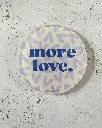 More Love butter yellow-lavender Untersetzer aus Acryl