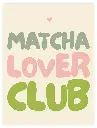 Matcha Lover Club Poster
