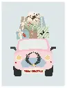 Christmas Car Poster