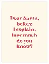 Dear Santa Poster