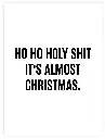 Ho Ho Holy Shit Christmas Poster