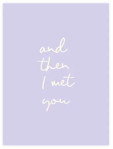 And Then I Met You Poster