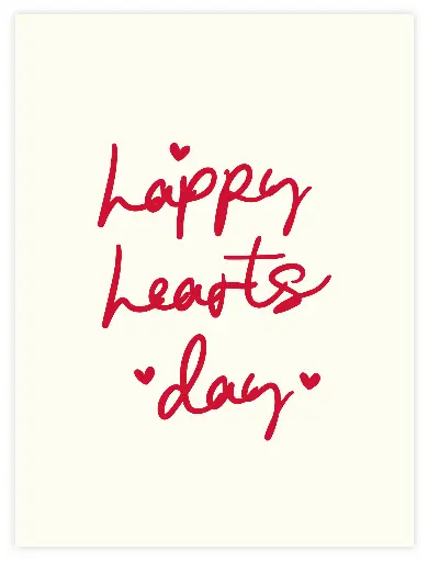 Happy Hearts Day Poster