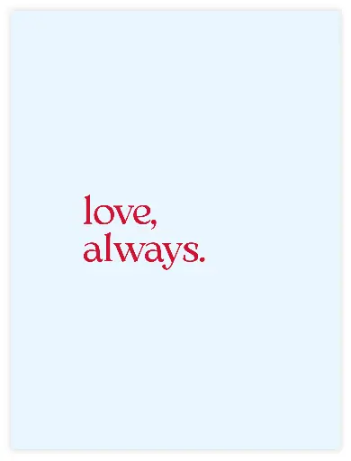 Love Always Poster