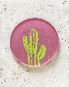 Cactus Neon Untersetzer aus Acryl