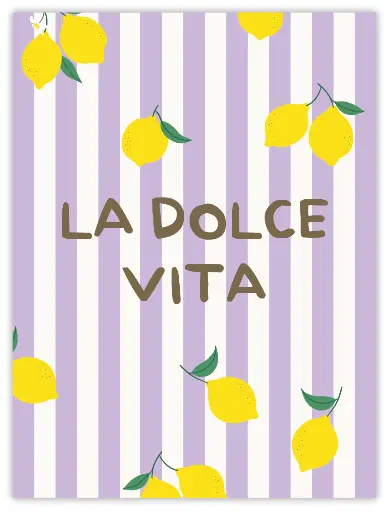 La Dolce Vita Poster