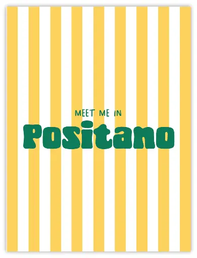 Meet Me In Positano Poster