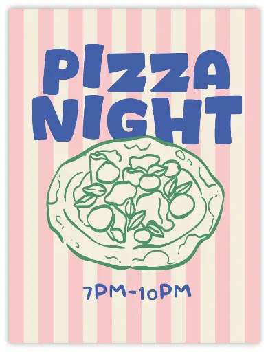 Pizza Night Poster
