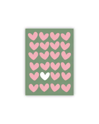 Hearts Postkarte
