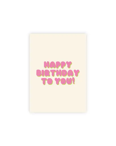 Happy Birthday Postkarte