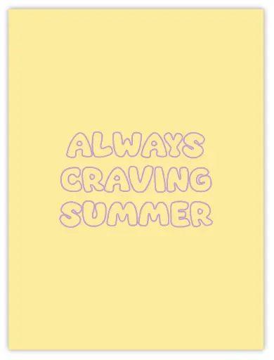 Always Craving Summer Poster