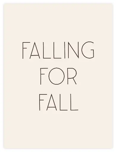 Falling For Fall Poster 