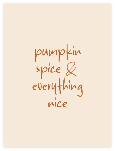 Pumpkin Spice Poster