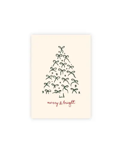  Merry & Bright Postkarte