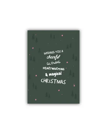 Wishing You A Cheerful ... Christmas Postkarte