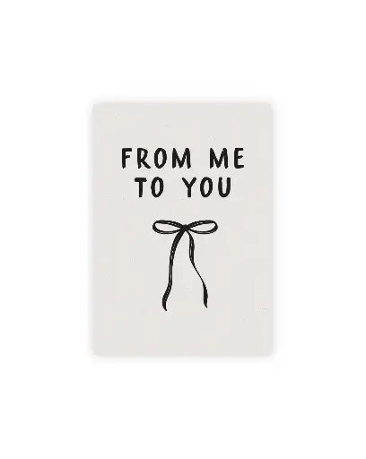 From Me To You Postkarte Graskarton 