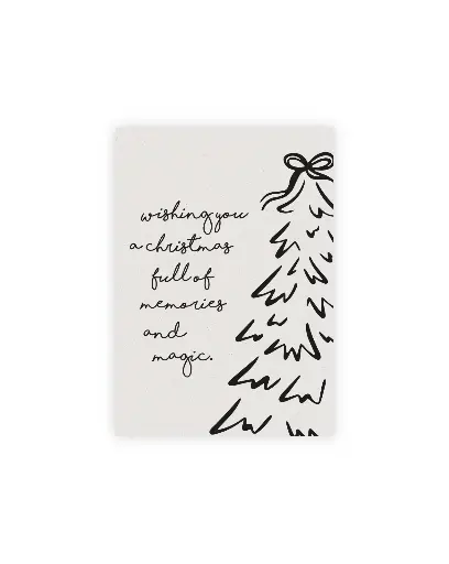 Wishing You A Christmas Full Of ... Magic Postkarte Graskarton